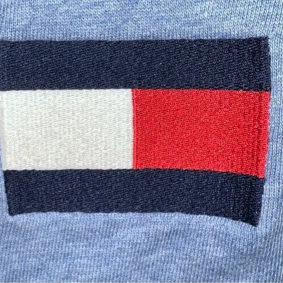 Tommy Hilfiger Crewneck Embroidered Y2K Style Blue Sweatshirt Shirt Men’s M - Picture 7 of 12